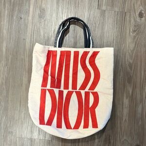 Dior Red and Pink Tote Bag
